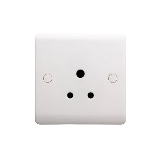 Designa 21S051UN 1 Gang 5A Unswitched Single Socket White