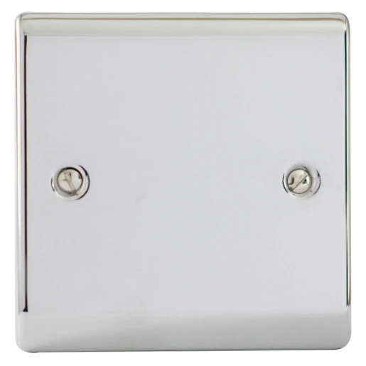 Designa 22BP1 1 Gang Blank Plate Polished Chrome