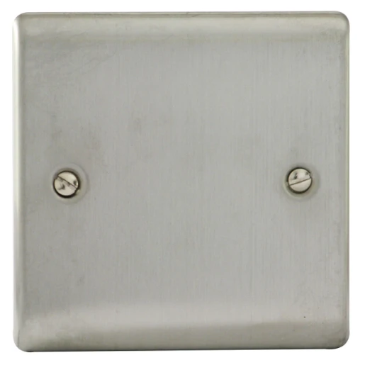 Designa 23BP1 1 Gang Blank Plate Satin Steel