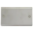 Designa 23BP2 2 Gang Blank Plate Satin Steel