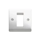 Designa 22FACE1MOD 1 Gang 1 Euro Module Grid Plate Polished Chrome