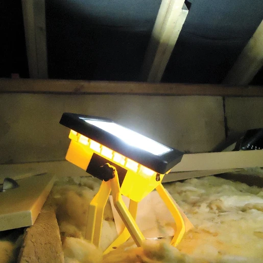 VECORCFL20 20W IP44 Yellow Economy Rechargeable LED Floodlight