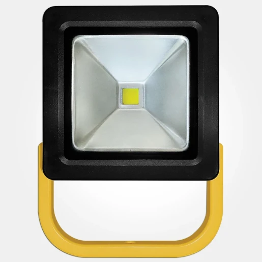 VECORCFL10 10W IP44 Yellow Economy Rechargeable LED Floodlight