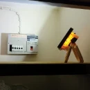 VECORCFL10 10W IP44 Yellow Economy Rechargeable LED Floodlight