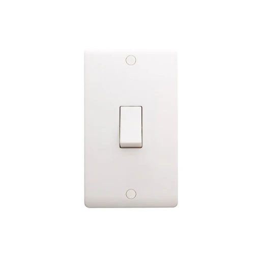 Designa 21S502 2 Gang 50A Double Pole Switch White