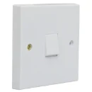 Essentials White 20A 1 Gang Double Pole Switch