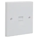 1 Gang White  Master Telephone Socket