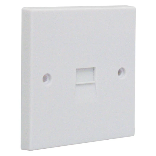 1 Gang White  Master Telephone Socket