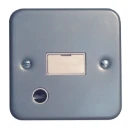 Steeple 55SPU13UN 1 Gang 13A Unswitched Fused Spur Connection Unit Metal Clad with White Insert