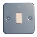 Steeple 55S512 Metal Clad Single Light Switch 1 Gang 2 Way 10AX