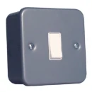 Steeple 55S512 Metal Clad Single Light Switch 1 Gang 2 Way 10AX