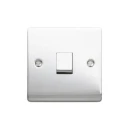 Designa 22S513J 1 Gang Intermediate 10AX Plate Switch Polished Chrome