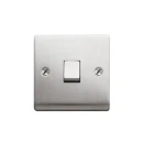 23S513J 1 Gang Intermediate 10AX Plate Switch Satin Steel