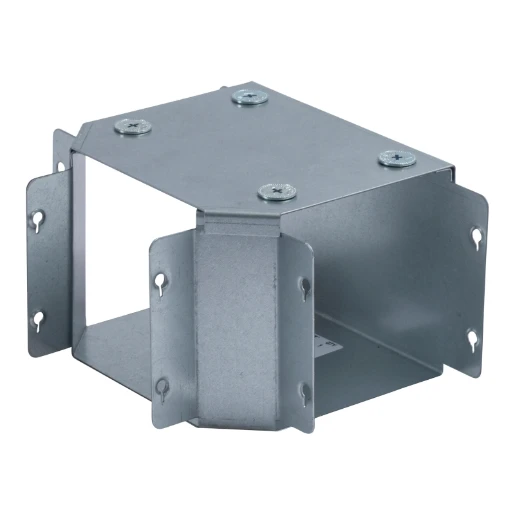 Cable Trunking Tee Top Bend 100X100mm Pre-Galv Steel+Lid