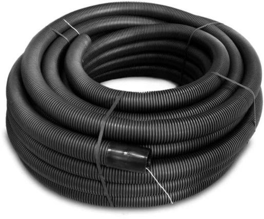 63mm Black Pe Double-Walled Ducting Corrugated Exterior Smooth Interior (50Mtr Coil)