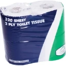 Toilet Roll 2-Ply 320 Sheet White