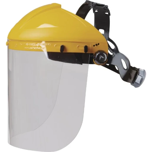 Visor Holder With Clear Polycarbonate Visor