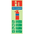 Sign S/A Powder Fire Extinguisher Photoluminescent