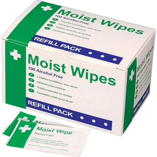Alcohol Free Moist Wipes Pack of 100