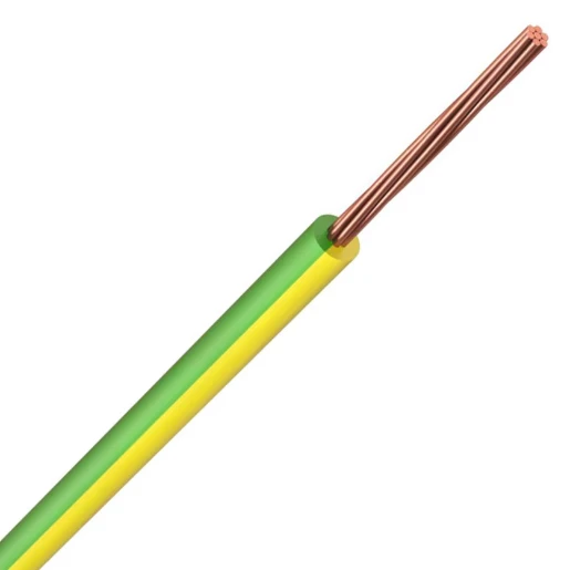 NL6491X 16.0mm² Green/Yellow PVC Basec Cable 1-Core Tails 5m Pack