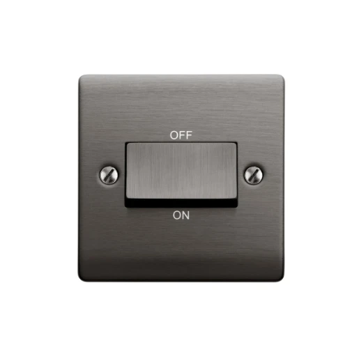 Designa 25S5FSJ 1 Gang Triple Pole Fan Isolator Switch Graphite