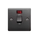 Designa 25S20LJ Switch 20A 1 Gang Double Pole - Graphite with Neon