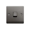 Designa 25S513J Plate Switch 1 Gang Intermediate 10AX Graphite