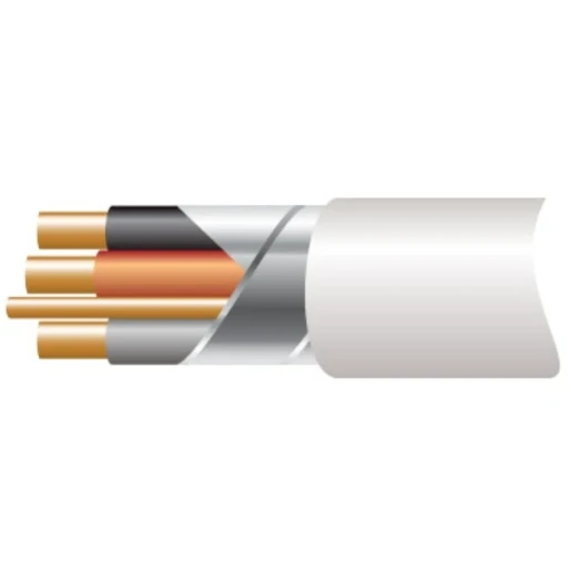 FP200G3C 4.0mm² White Fire Performance Soft Skin Standard Cable 3-Core