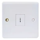 Designa 21S202KELT 20A 1 Gang Double Pole Keyswitch White