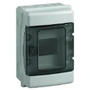 DIN Rail Enclosure Insulated 3 Module IP65 Grey with Hinged Door