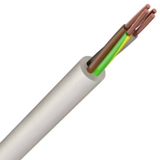 3184TQ 1.0mm² White Harmonised H05BN4-F Cable 4-Core Butyl Rubber