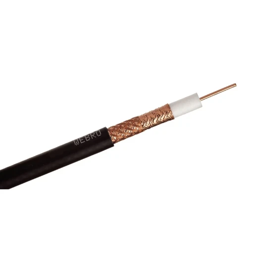 Black PVC Digital Satellite Foam FilLED Cable 1-Core