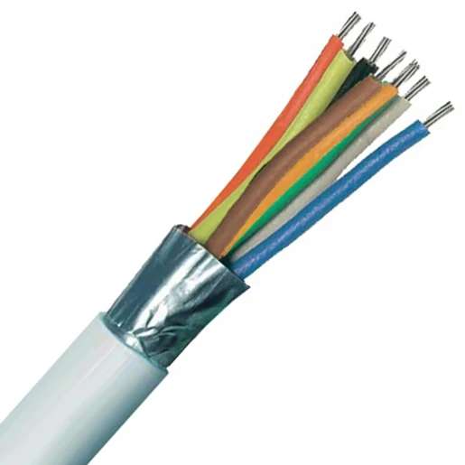 White Intruder Alarm Cable 8-Core