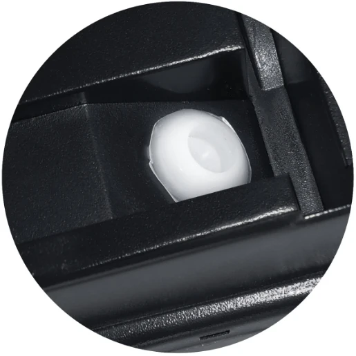Bulkhead LED Security 7W 3100K 500lm IP44 Black