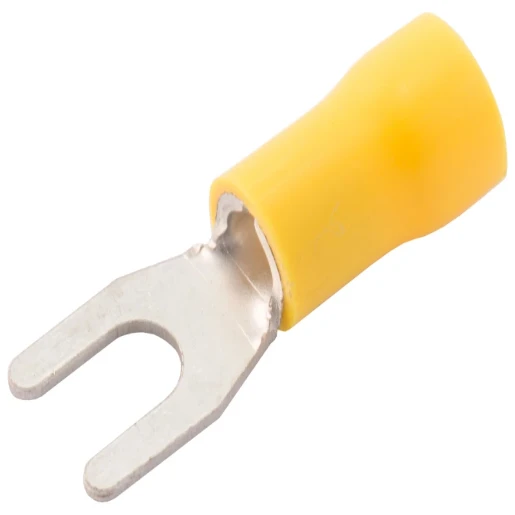 Terminal Fork PreInsulated 5.3mm Fork Nylon/Yellow Copper