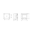 Enclosure Surf Mount Weatherproof 3G Standard 99X82X65mm Grey System 55