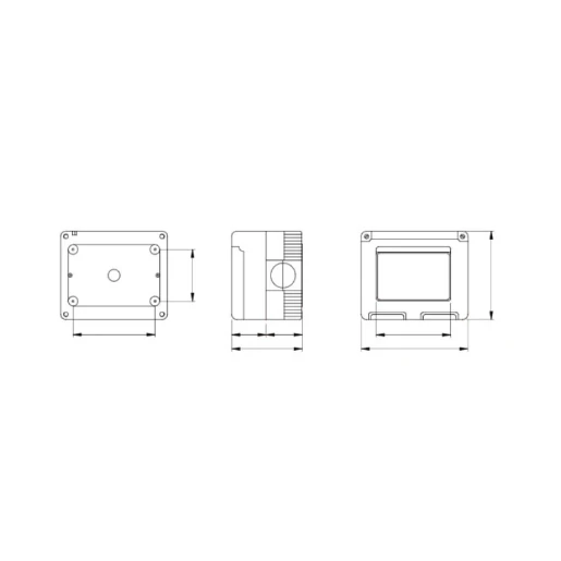 Enclosure Surf Mount Weatherproof 3G Standard 99X82X65mm Grey System 55