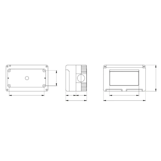 Enclosure Surf Mount Weatherproof 4G Standard 132X82X65mm Grey System 55