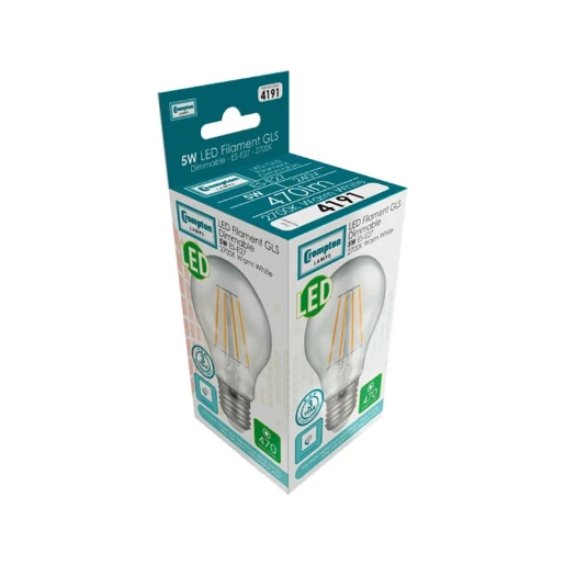 Filament Lamp LED E27 5W 2700K 60 x 104mm White