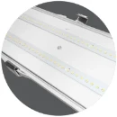 Eterna Twin 5ft LED Weatherproof Fitting, Grey