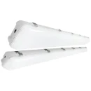 Eterna Twin 5ft LED Weatherproof Fitting, Grey