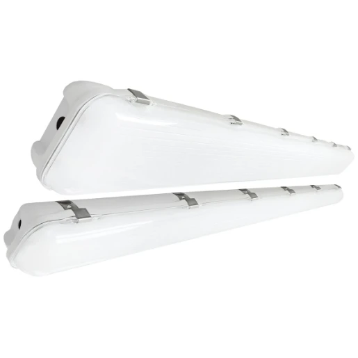 Eterna Twin 5ft LED Weatherproof Fitting, Grey