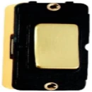 Insert Rocker 1 Gang Intermediate 20A Satin Brass/Black