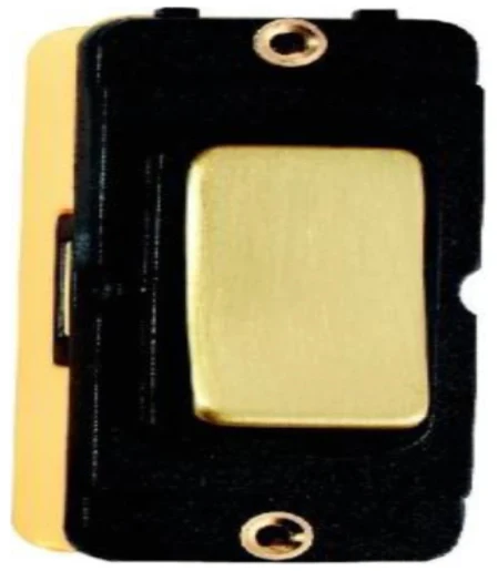 Insert Rocker 1 Gang Intermediate 20A Satin Brass/Black