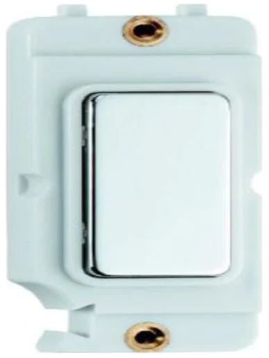 Insert Blank Module Bright Chrome/White