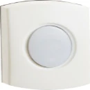 Bell Push Hardwired White Plastic