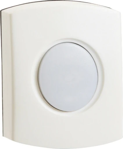 Bell Push Hardwired White Plastic