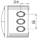 Junction Box Combi 1010/Empty 140X140X82mm White Polypropylene IP6