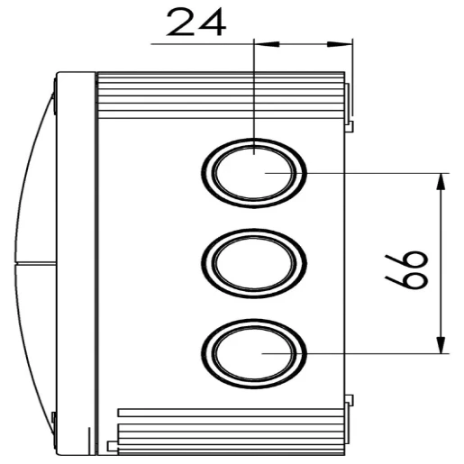 Junction Box Combi 1010/Empty 140X140X82mm White Polypropylene IP6
