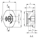 Stop End Ex-Evsg 25 Atex M25 Black Polyamide IP66 IP68 (5 Bar